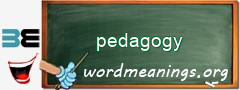 WordMeaning blackboard for pedagogy